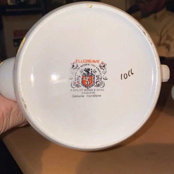 Antique Ellgreave England Centenary #1066 teapot, Genuine Ironstone - Picture 6 of 6